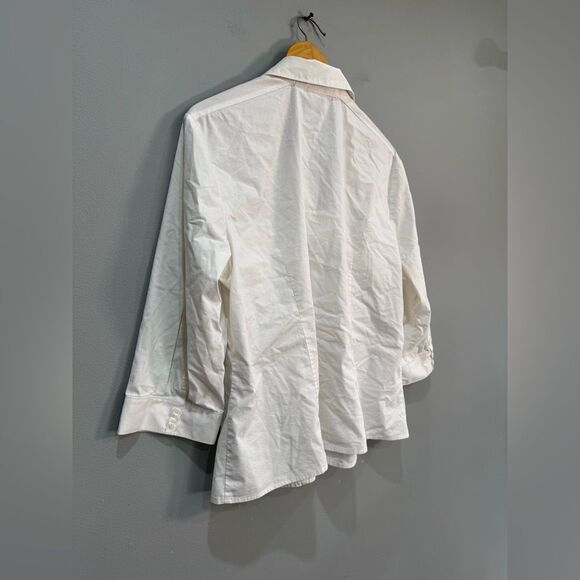 White Chico’s Y2K Button Down Shirt Size 3 (16) EUC - Picture 6 of 8